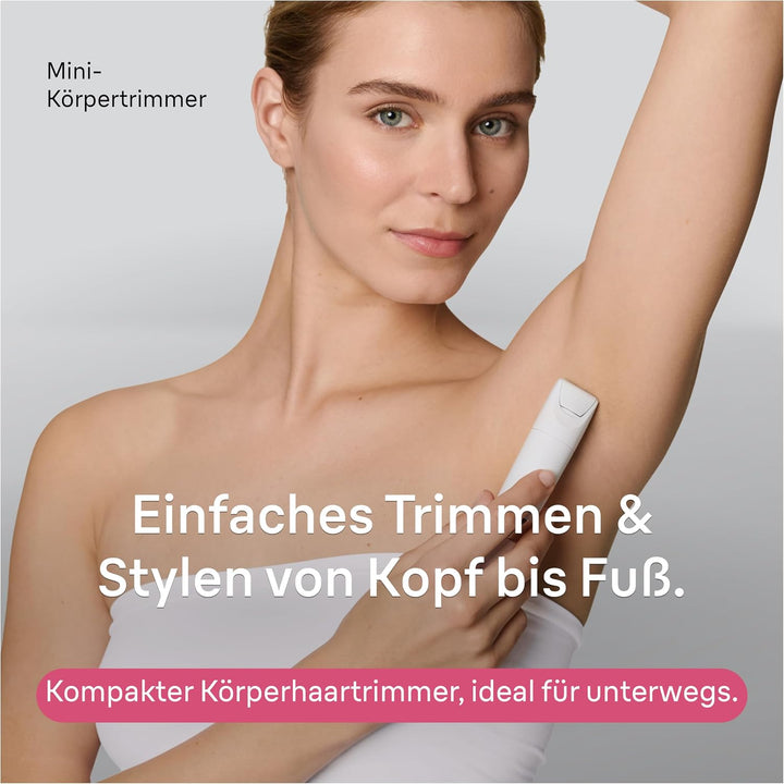 Braun Body Mini-Trimmer Damen, Haarentfernung, BS1000, Weiss