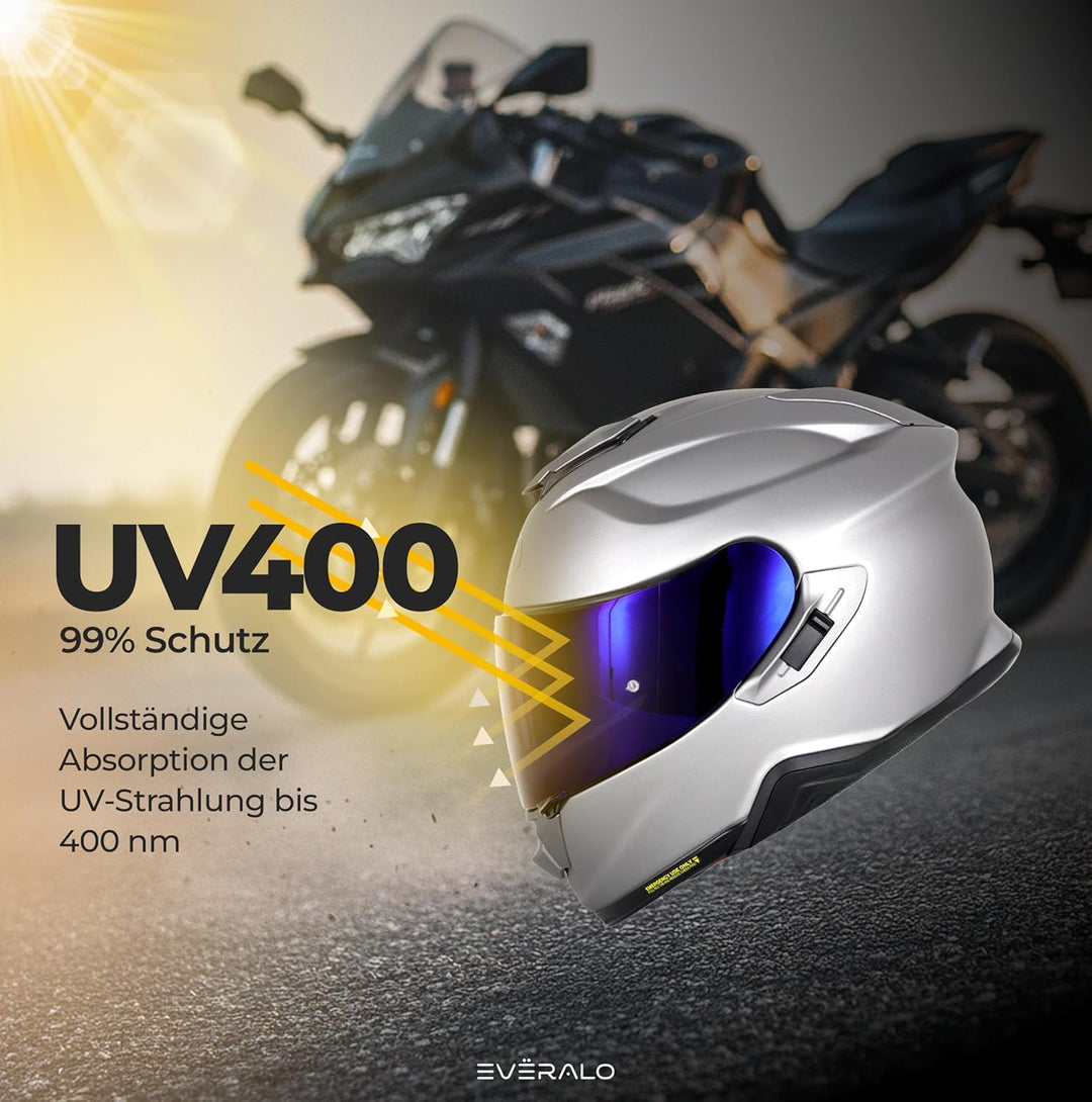 Everalo Kompatibel mit Shoei GT air 2 Visier - Gt Air - Neotec - Opticson - Cns1 - Helmvisier Pinloc
