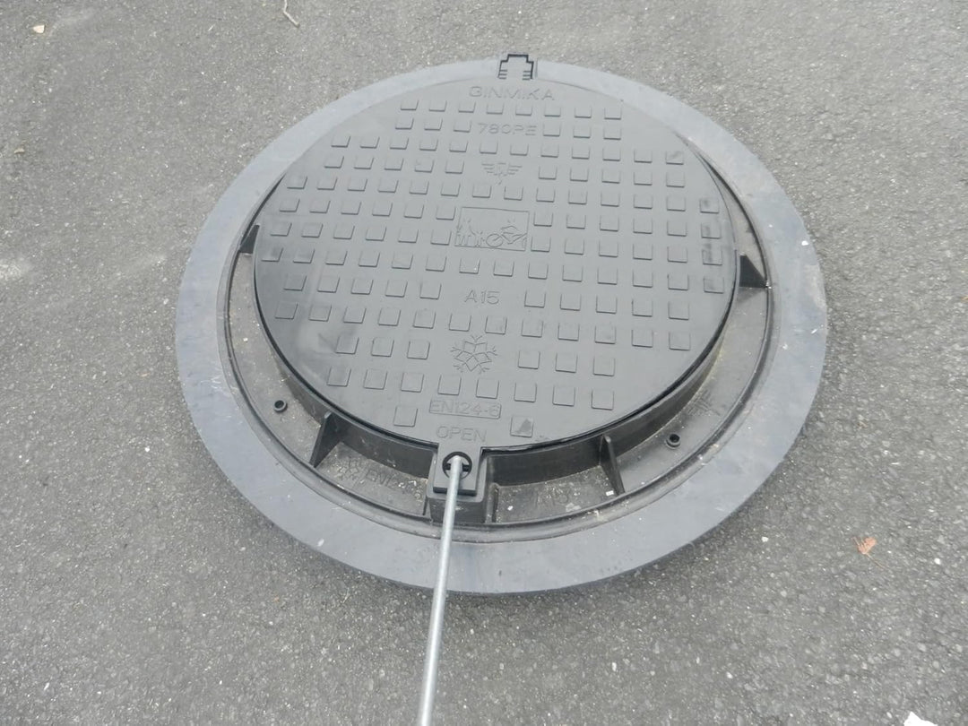 76cm Kanalhaken lackierter Stahl Schachthaken Kanaldeckelheber Schachtdeckelhaken