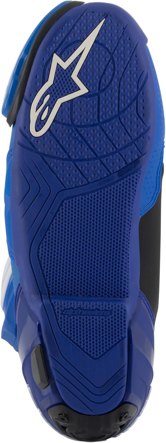 Alpinestars Supertech R Vented Motorradstiefel, blau/schwarz, 47 Blau Schwarz 47 EU, Blau Schwarz 47