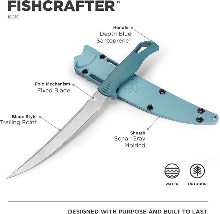 Cuchillo FISHCRAFTER Santoprene acero CPM-MagnaCut