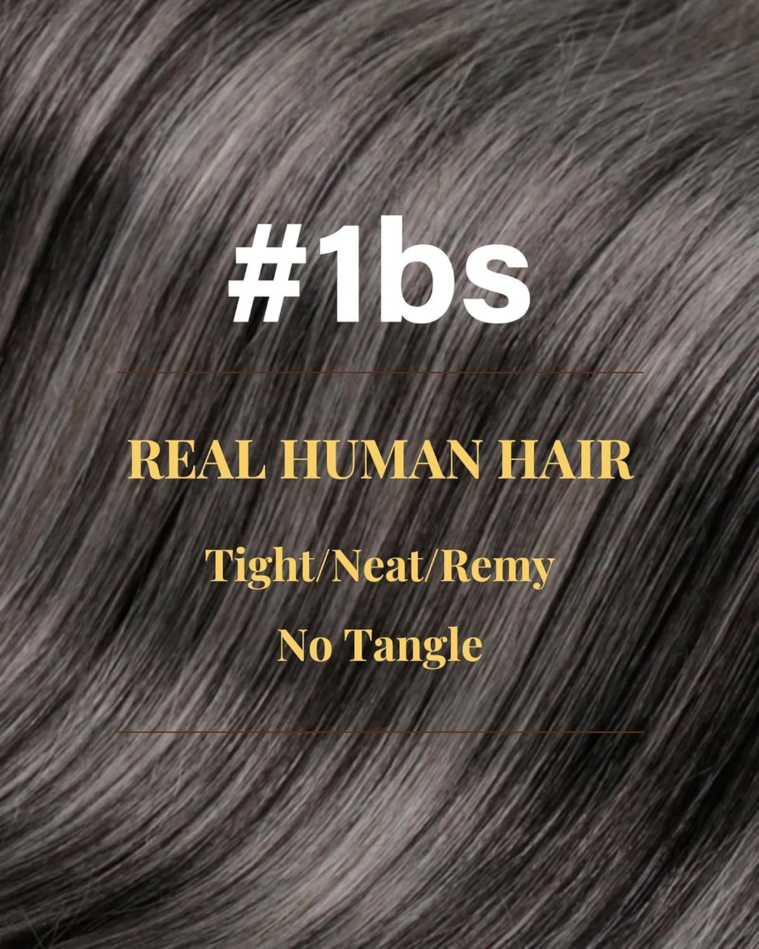 Hetto Tape Extensions Echthaar Schwarz & Silber Balayage 45cm 20Stück 50g - Langlebige Balayage Exte