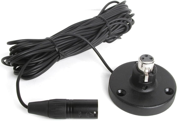 Samson XFM1 Basis für Schwanenhals-Mikrofon, XLR weiblich mit XLR-Kabel, Schwarz