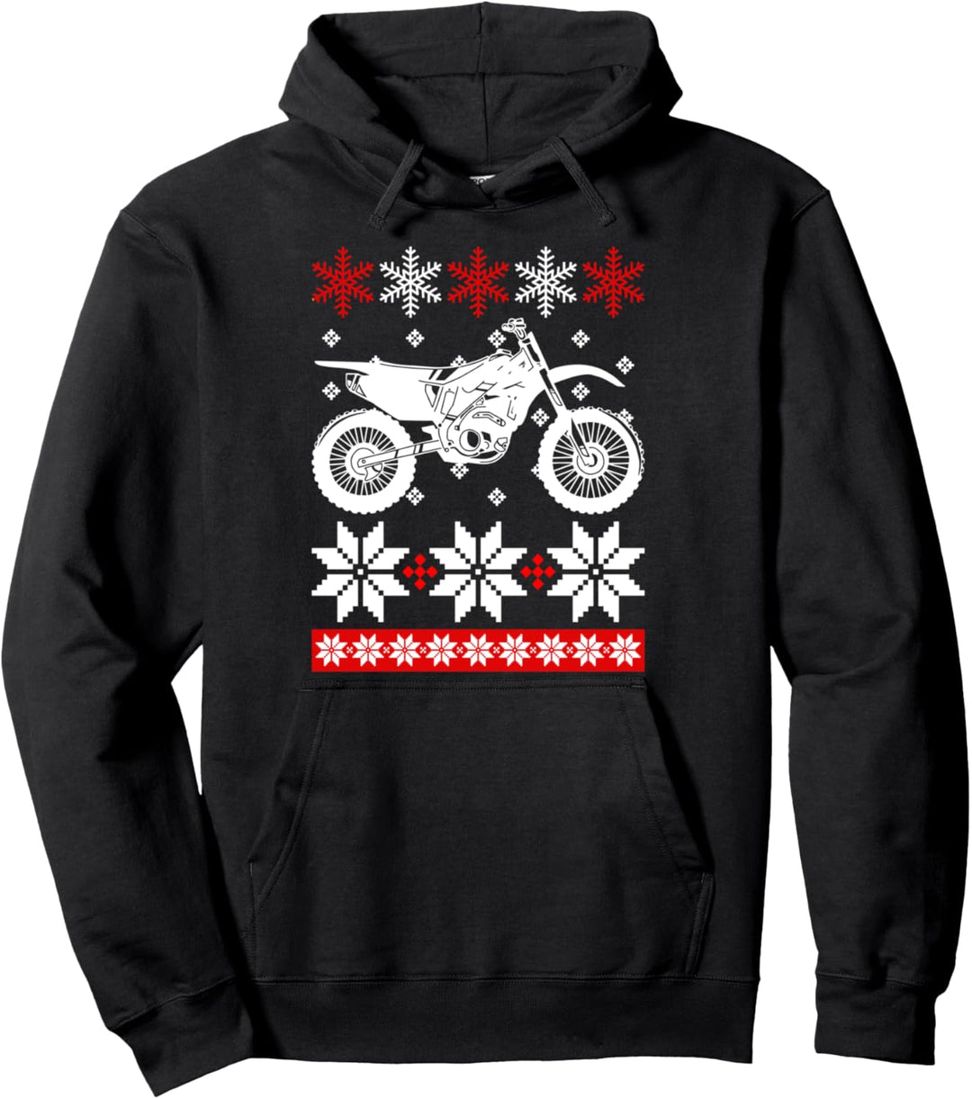 Motorrad Biker Ugly Christmas Motocross Dirt Bike Geschenk Pullover Hoodie