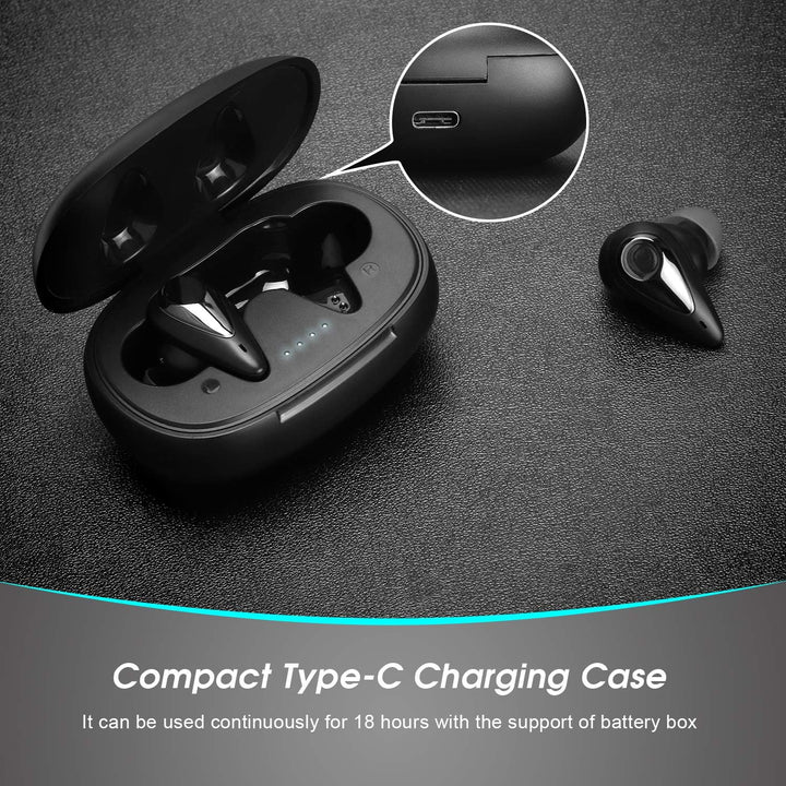 August Bluetooth Kopfhörer In Ear EP810 - Bluetooth 5.0 Kabellose Earbuds mit Mikrofon Berührungsste