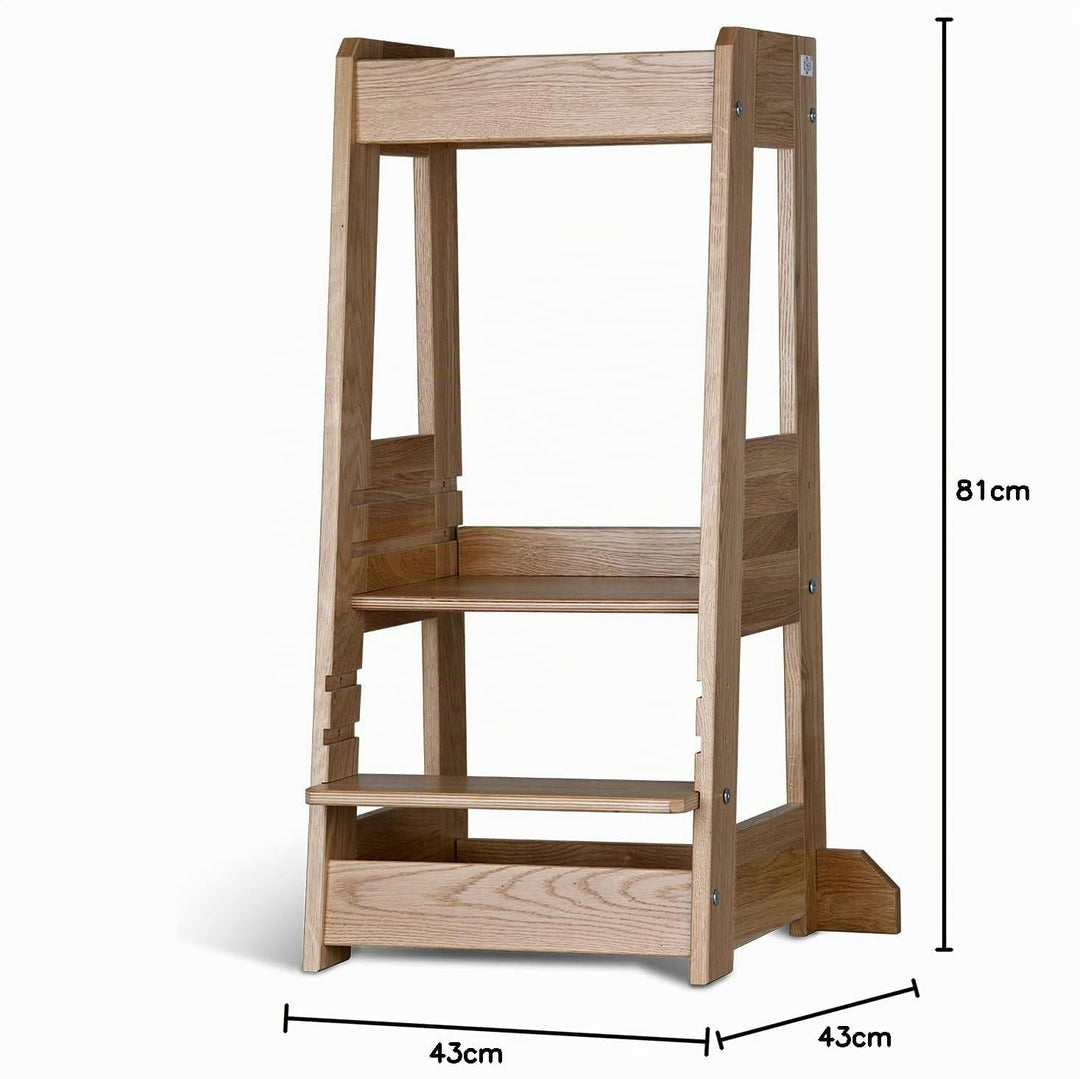 tiSsi ® Lernturm, Entdeckerturm Montessori mitwachsend Eiche Natur