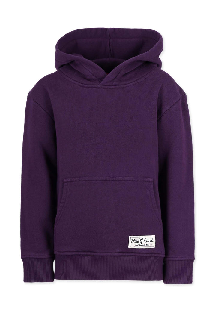 Band of Rascals Kinder Kapuzenpullover Plain aus Bio-Baumwolle 164 Dark-purple, 164 Dark-purple