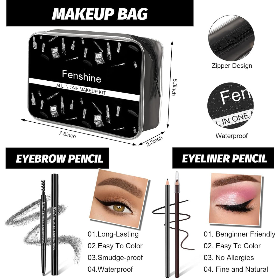 All In One Makeup Kit, Makeup Kit for Women Full Kit, Makeup Gift Set for Women Beginners, Makeup Es