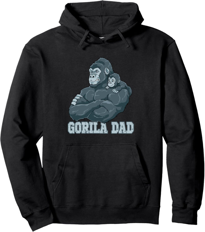 Gorilla Dad Gorilla Papa und für Kind und Vater Vatertag Pullover Hoodie