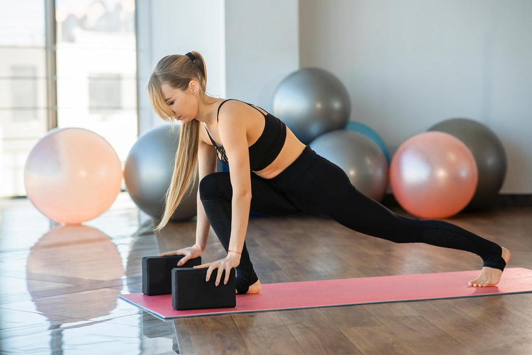 Yogasteine [einzeln oder Paar] Yoga-Blöcke mit hoher Dichte und Unterstützung, rutschfest, hypoaller
