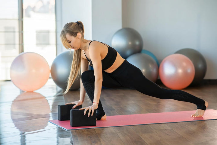 Yogasteine [einzeln oder Paar] Yoga-Blöcke mit hoher Dichte und Unterstützung, rutschfest, hypoaller