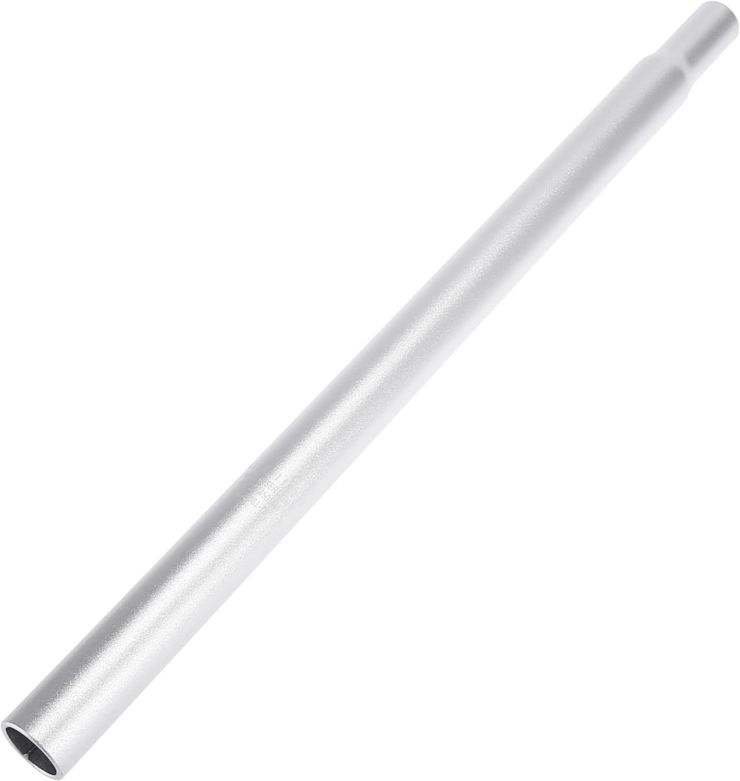 X AUTOHAUX Fahrrad Sattelstütze Aluminiumlegierung Sattelstützenrohr Silber 27.2 mm x 450 mm