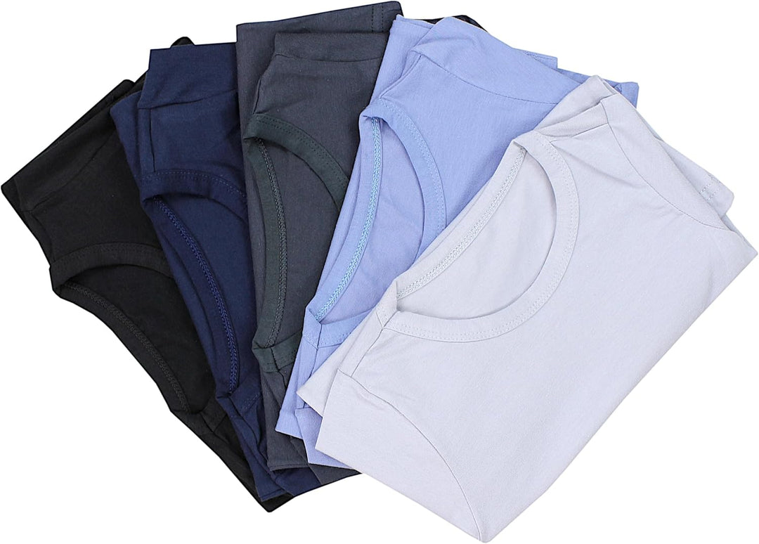 TupTam Unterhemden Jungen – 5er Pack Kurzarm Kinder Unterhemden, Baumwolle, Bequem & Atmungsaktiv 10