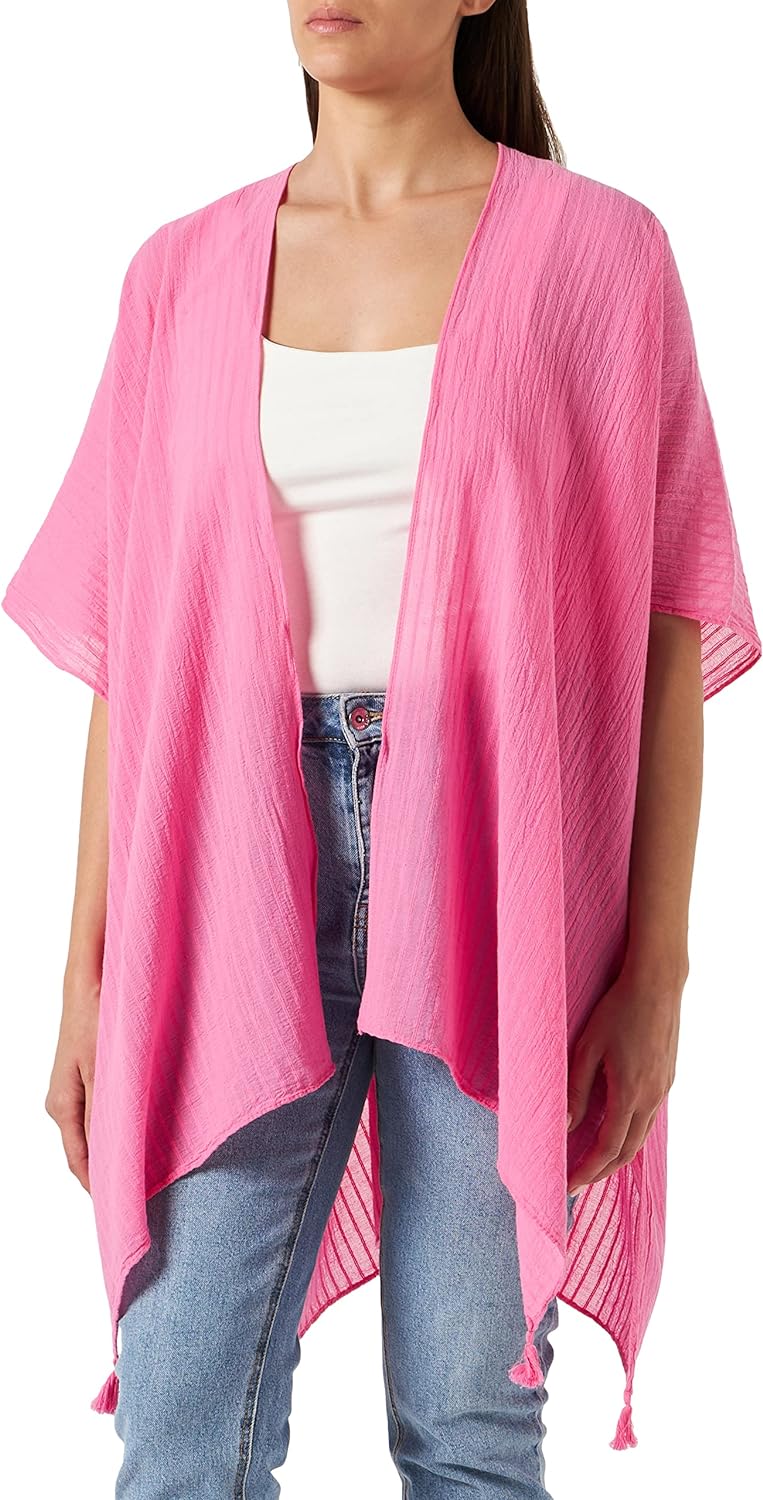 s.Oliver Damen Poncho 1 Pink 4426, 1 Pink 4426