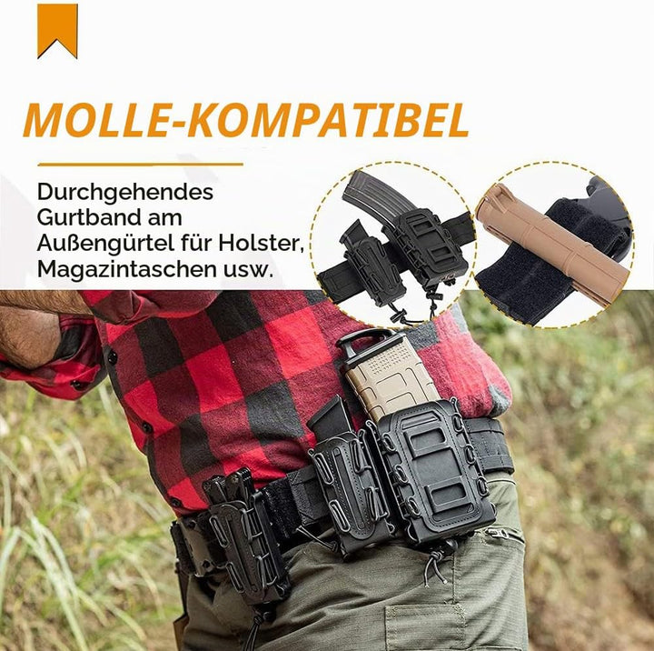TWINFALCONS Taktischer Gürtel mit Schnellverschluss, Kampfgürtel Militär Schwerlast Molle Gürtels Ar