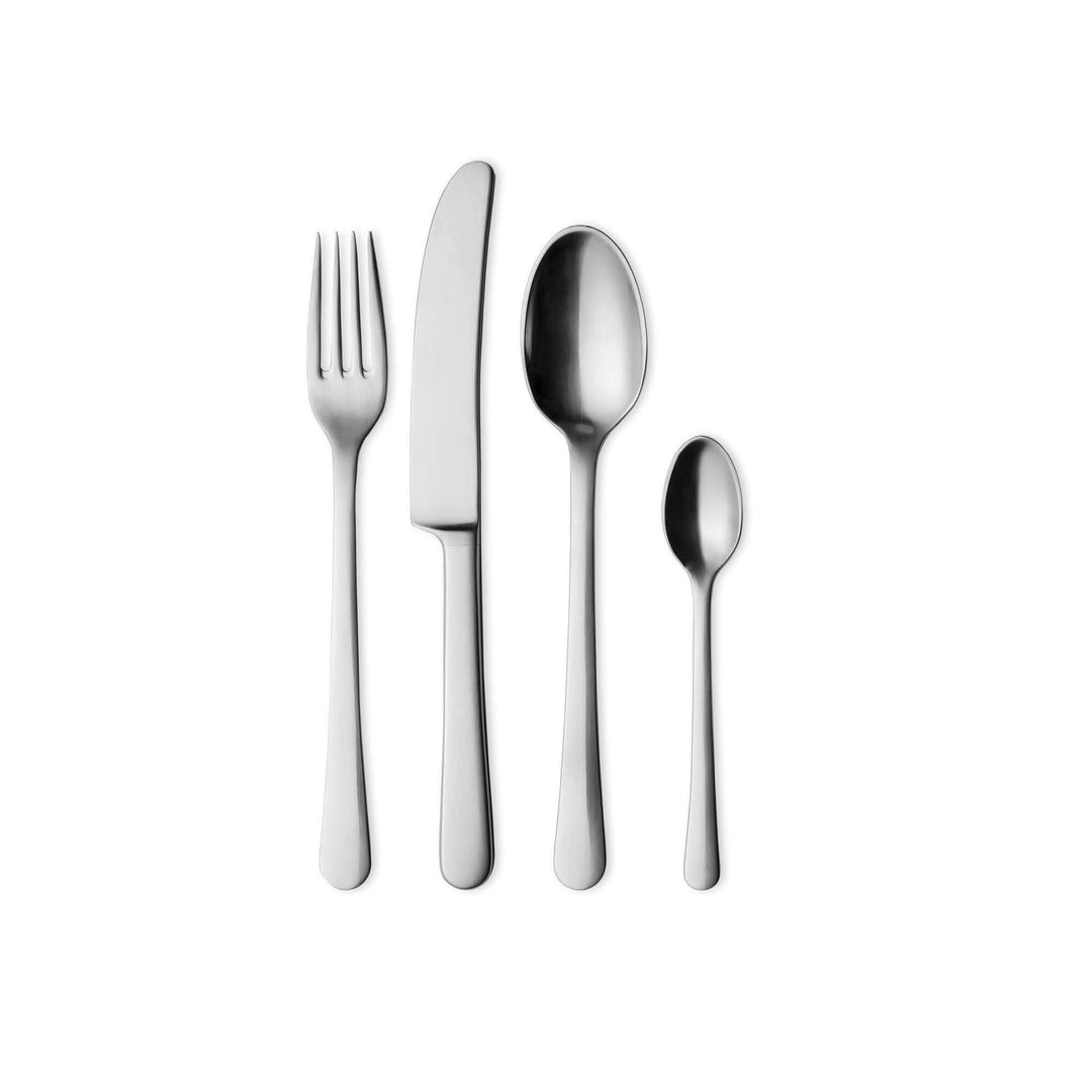 Georg Jensen GJ 283300 Besteck Set Matt, 24 Stück, Edelstahl, Stainless Steel, 4,3 x 53,8 x 37 cm