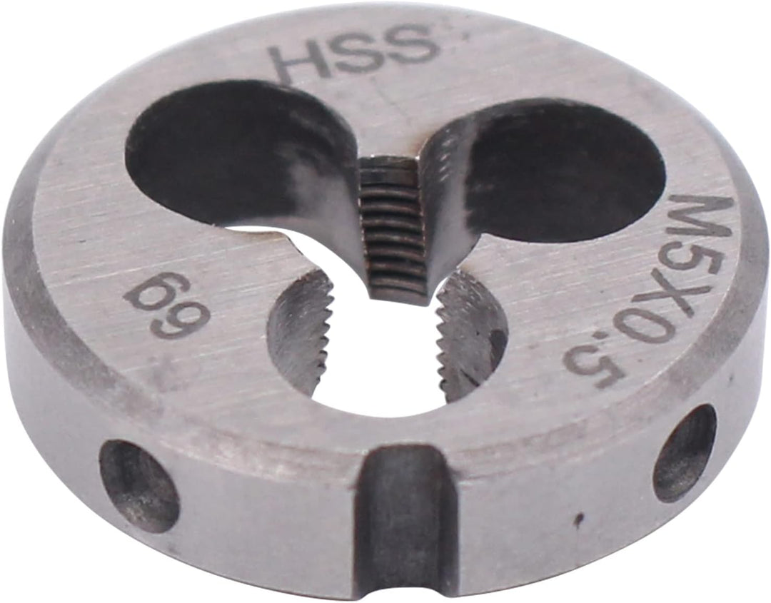 Doo Engy M5 x 0,5 Schneideisen HSS mit 2 tlg Handgewindebohrer Feingewinde Gewindebohrer Set