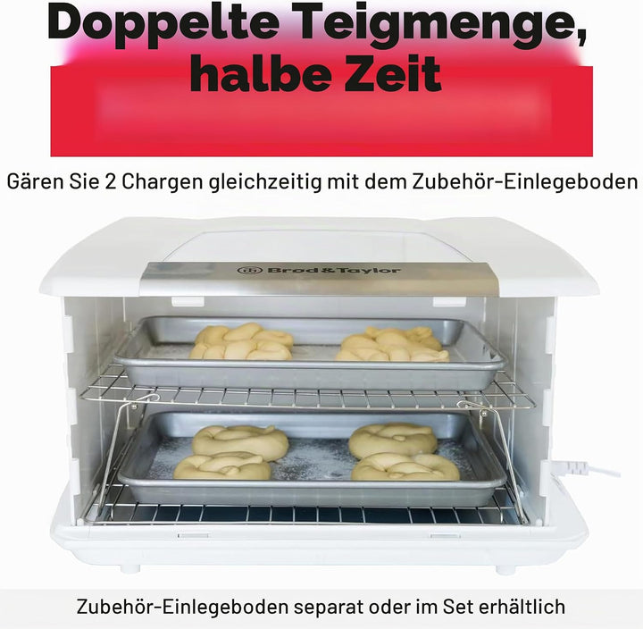 Brod and Taylor Regal-Set, Edelstahl Proofer and Slow Cooker weiss, Proofer and Slow Cooker