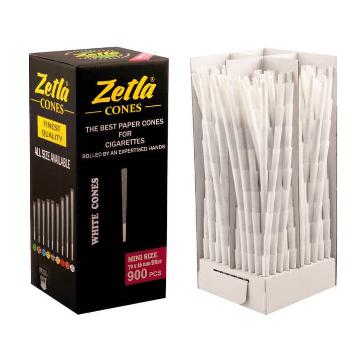 MINI CONES 70X26MM WHITE DISPLAY/900 PCS. Mini Cones (70 x 26mm) 900, Mini Cones (70 x 26mm) 900