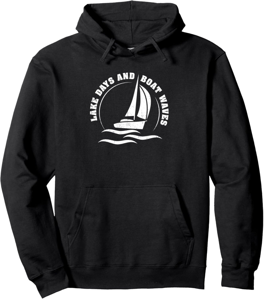 Seetage und Bootswellen, Segeln Meer Pullover Hoodie