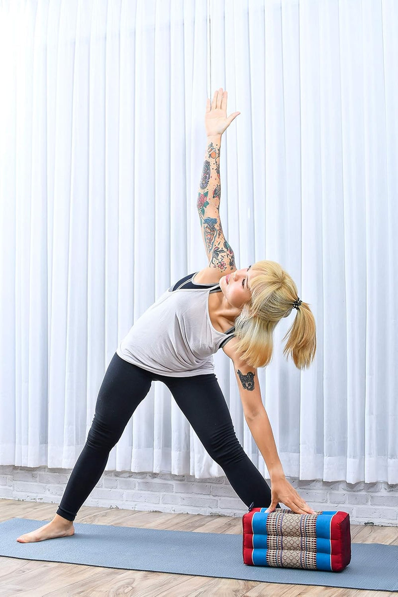 Leewadee Meditationskissen Yogakissen Yoga Block Yoga Zubehör Yoga Klotz Yoga Kissen Ökologisches Na