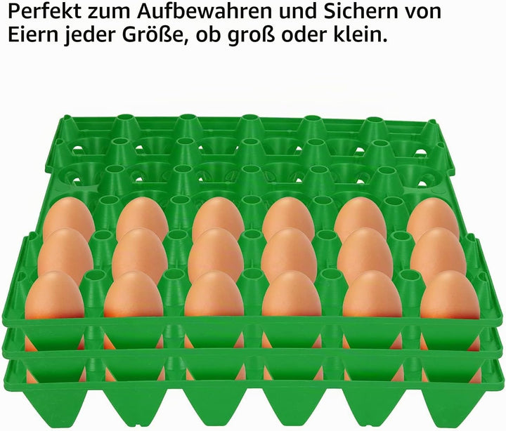 Eierablage, 5 STÜCKE 28,7 x 28,3 cm Kunststoff Eierkartons 30 Zellen Eierkisten Halter Tablett für L