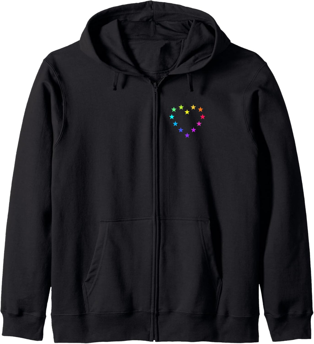 Buntes Europa Herz Symbol EU Sterne Regenbogen, Logo, LGBTQ, Kapuzenjacke