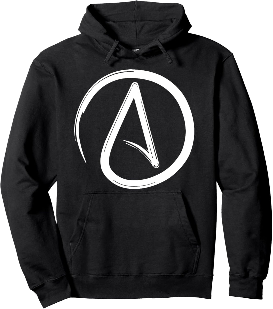 Atheistisches Symbol keine Religion Atheismus Ungläubiger Pullover Hoodie