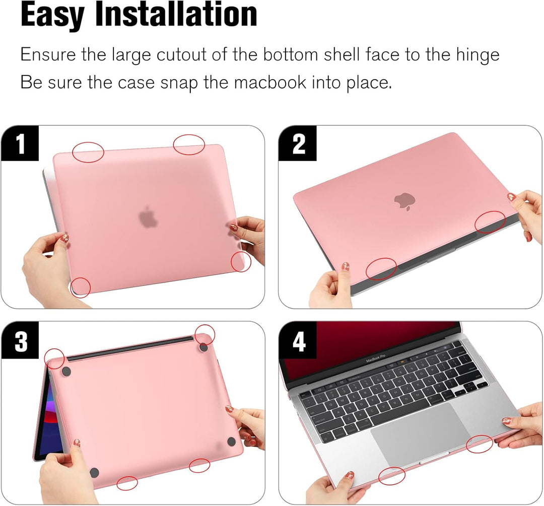 Fintie Hülle Kompatibel mit MacBook Pro 13 (2016-2022) A2338(M2/M1)/A2289/A2251/A2159/A1989/A1706/A1