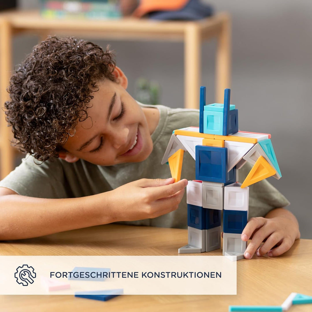 CONNETIX PRO Magnetische Fliesen Konstruktionsset, 70 Stück
