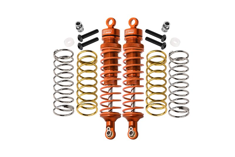 GPM for Traxxas Rustler 4X4 VXL (67076-4) / Hoss 4X4 VXL (90076-4) Aluminum Rear Adjustable Shocks 1