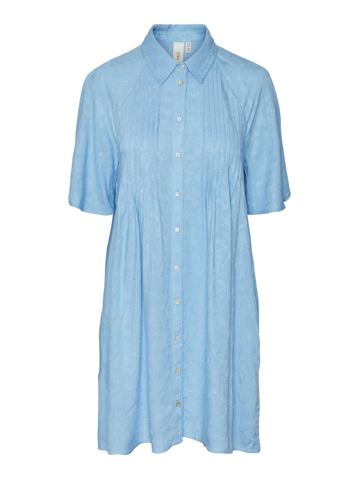 YAS Damen Kleid S Ethereal Blue, S Ethereal Blue