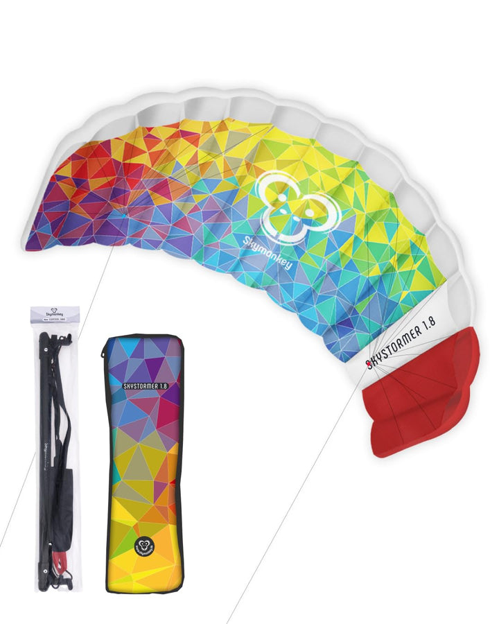 Skymonkey Skystormer Lenkmatte 2-Leiner (inkl. Lenkbar) Ready 2 Fly- Verschiedene Grössen (180 cm od