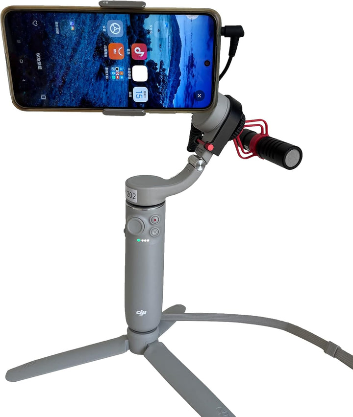 OM 5 OM 6 Cold Shoe Microphone Mount Ring Clamp Adapter Extension Bar for DJI OM5 6Applied to Rode V