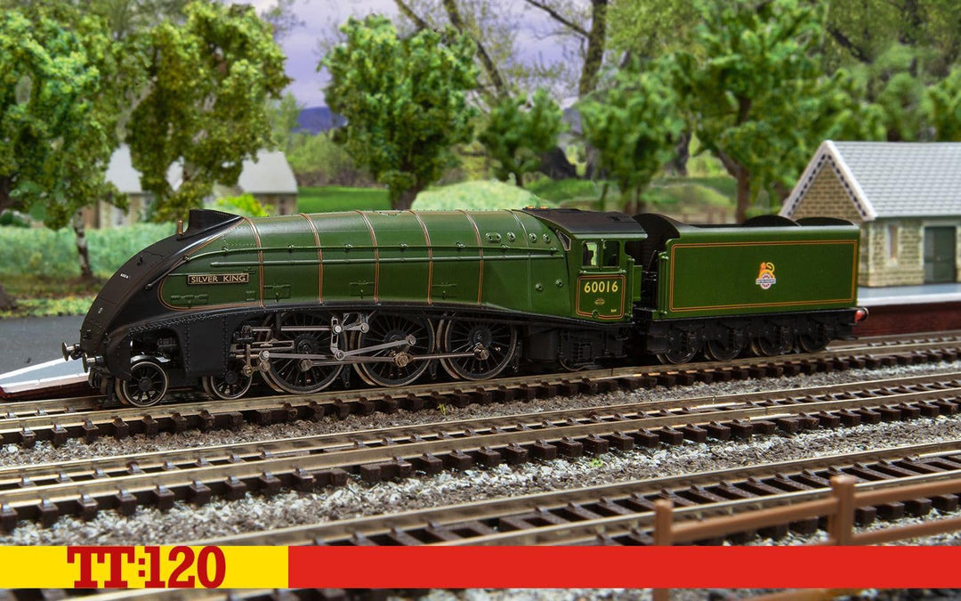 Hornby TT:120 Modelleisenbahn TT3008M BR Klasse A4 4-6-2 60016 „Silver King“ – Lokomotiven der 4. Är