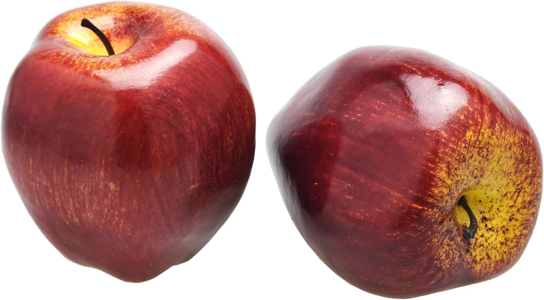 Künstliche, lebensechte Äpfel, 8-teilig, künstlich, dunkelrot, Apfel, rot, köstliche Äpfel, Set für