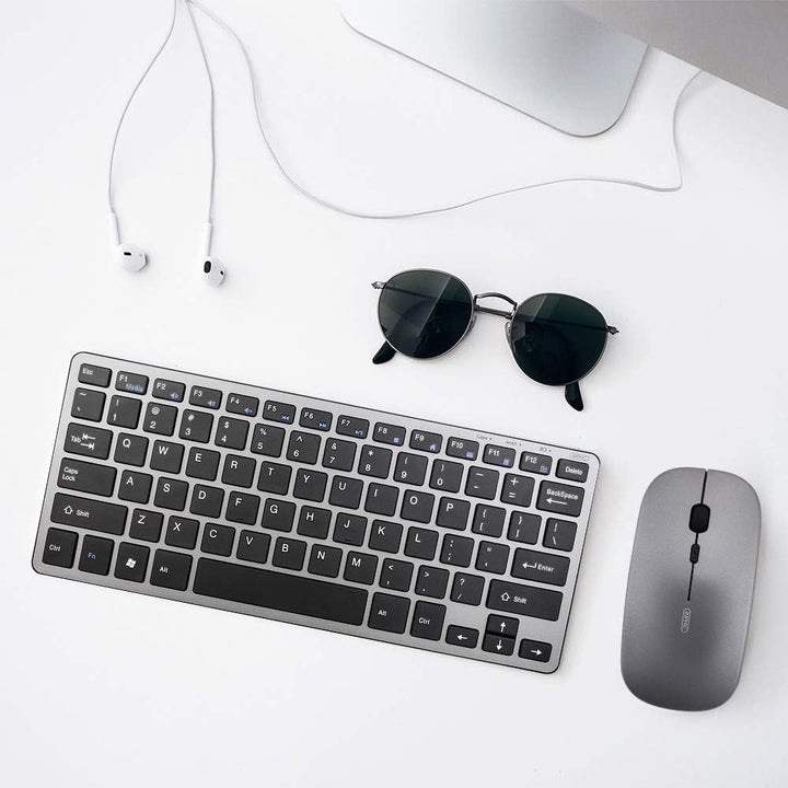 inphic Maus Kabellose wiederaufladbar, Ultra Slim 2.4G Leise Funkmaus Optische Computermaus 1600 DPI
