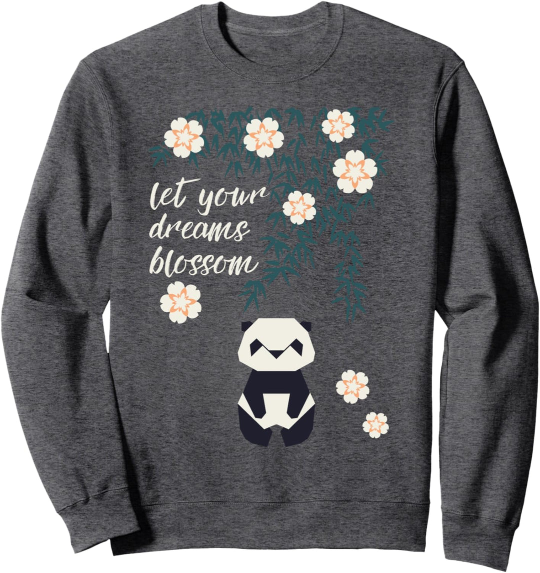 Panda Lassen Sie Ihre Träume niedlichen Bären lustige Kinder Sweatshirt