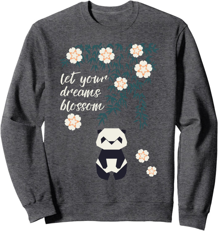 Panda Lassen Sie Ihre Träume niedlichen Bären lustige Kinder Sweatshirt