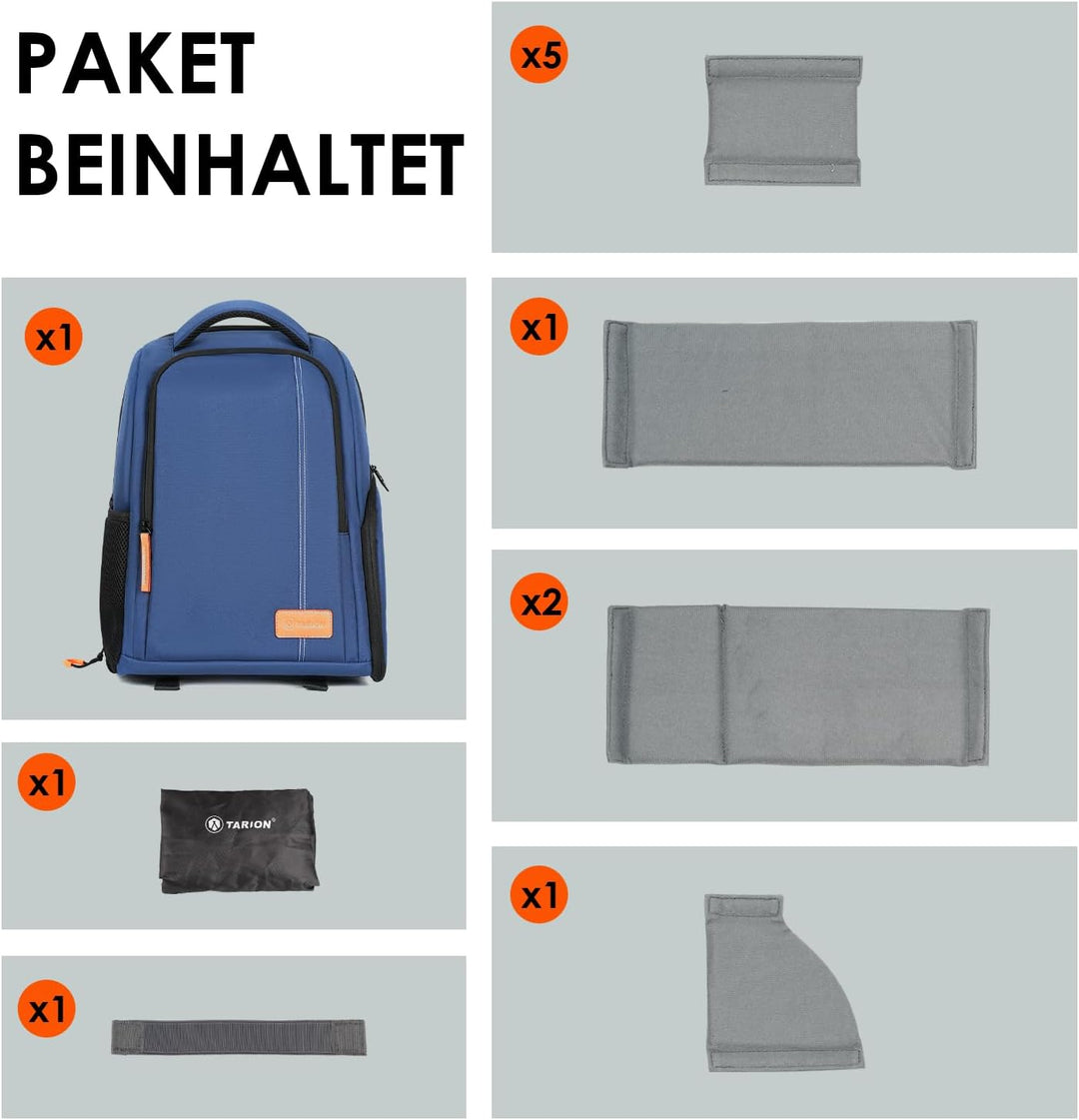 TARION Kamerarucksack Spiegelreflex Fotorucksack Wasserdicht Leicht und Kompakt Klein DSLR Rucksack