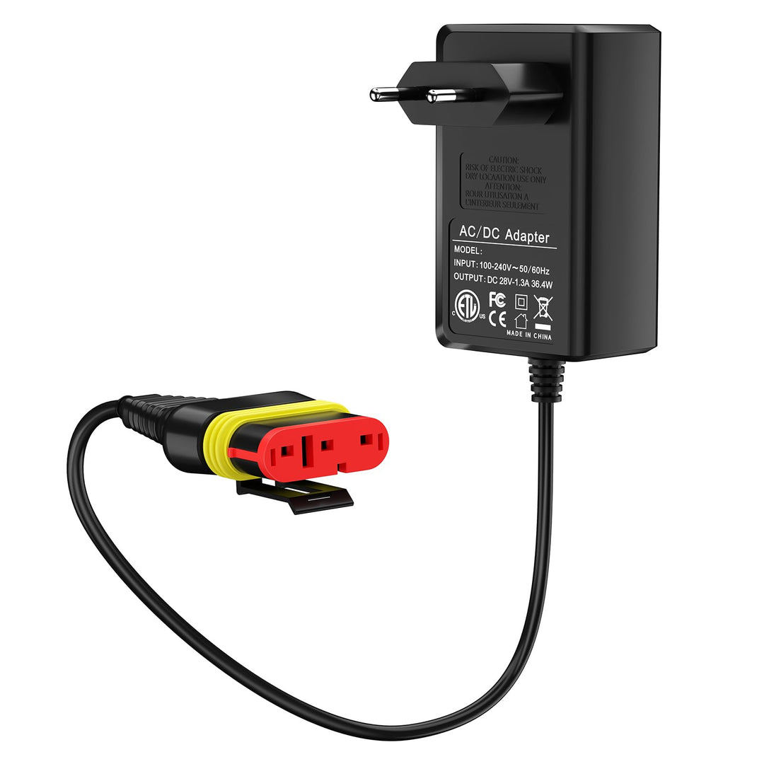 POANES 28V 1.3A DC Ladegerät Netzteil für Mähroboter Husqvarna Automower 105,305,310,315,315X,405X,4