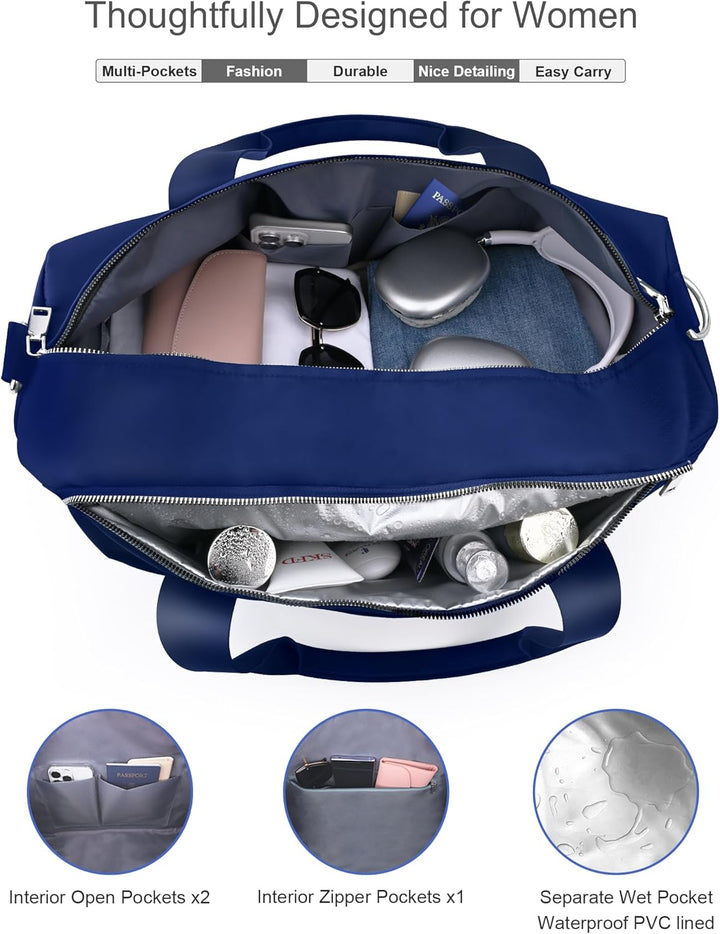 19 Zoll Sporttasche Reisetasche für Damen und Herren,wasserdichte Handgepäcktasche,Trainingstasche f