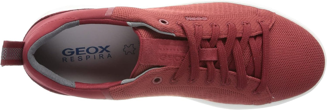 Geox Herren U Spherica Ec4 Sneaker 42 EU Dk Red, 42 EU Dk Red