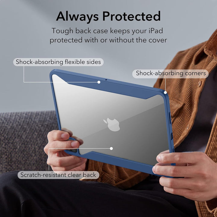 ESR Hybrid Hülle für iPad Pro 12.9 Hülle (2022/2021), iPad Pro 12.9 Case mit Pencil Halter, 12,9 Zol