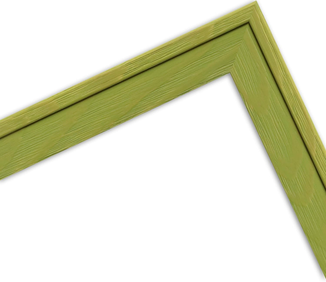 WANDStyle Kinderzimmer Bilderrahmen für Kinderzeichnungen DIN A3 29,7x42 cm, moderner Holzrahmen Grü