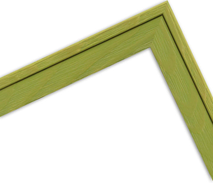 WANDStyle Kinderzimmer Bilderrahmen für Kinderzeichnungen DIN A3 29,7x42 cm, moderner Holzrahmen Grü