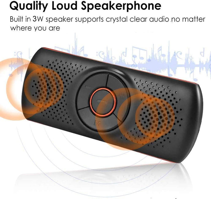 Car Handsfree Bluetooth Kit 2 Telefone gleichzeitig verbunden, Lange Lebensdauer der Batterie Car Vi