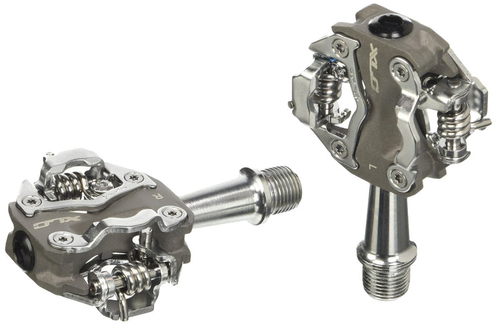 XLC PD-S15 System Fahrradpedal (zweiseitig | Silber/grau) Grau/Silber, Grau/Silber