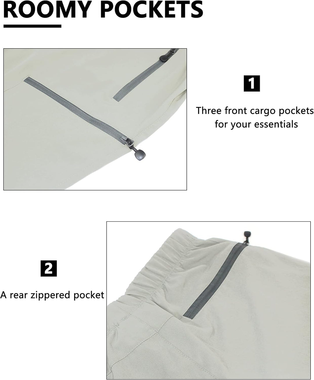 Little Donkey Andy Herren Outdoor Wanderhose Quick Dry 3/4 Capri Shorts Leichte Trekkinghose Wanderr