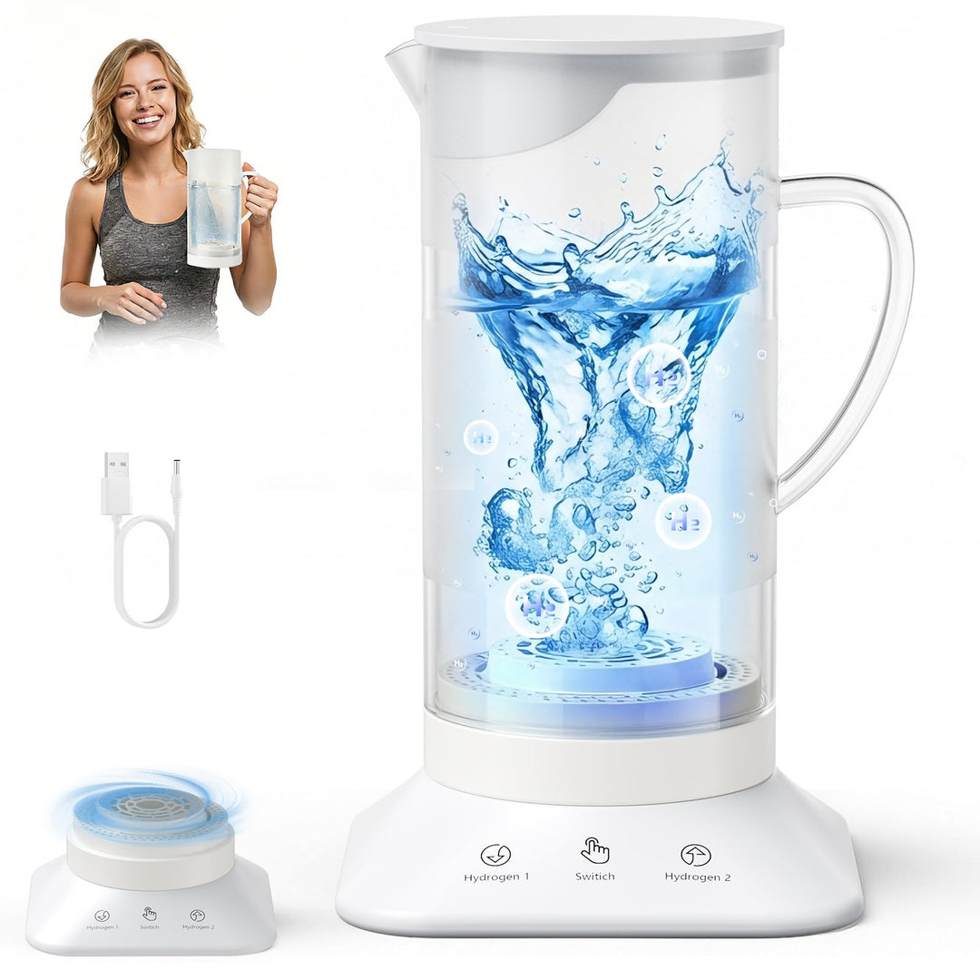 1.2L Wasserstoff Wasserflasche, Wasserstoff-Ionisator mit 1200ppb & 2800ppb, Wasserstoff Generator i